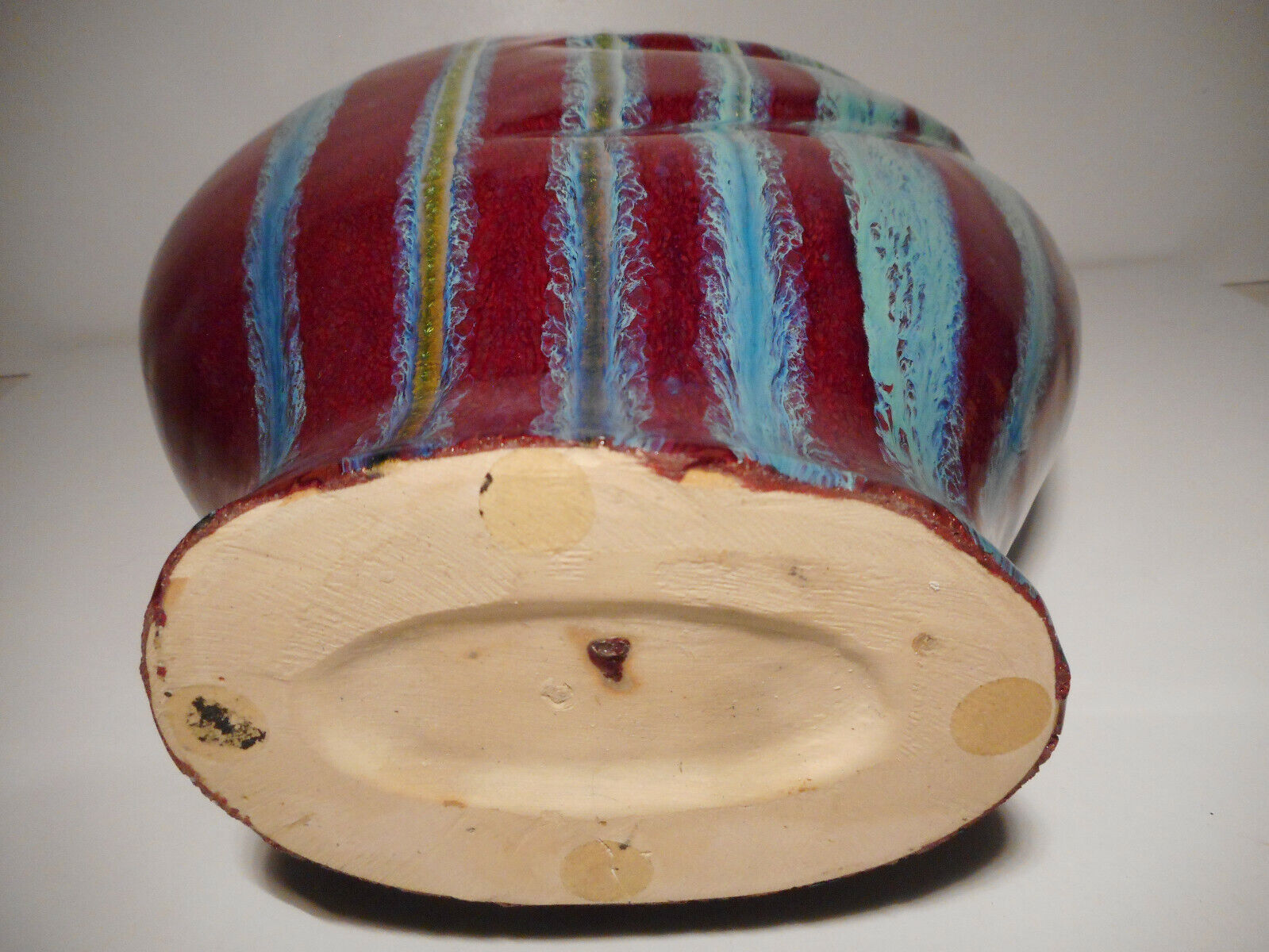 Vase soliflore in glazed ceramic earthenware vintage contemporary art 20th century