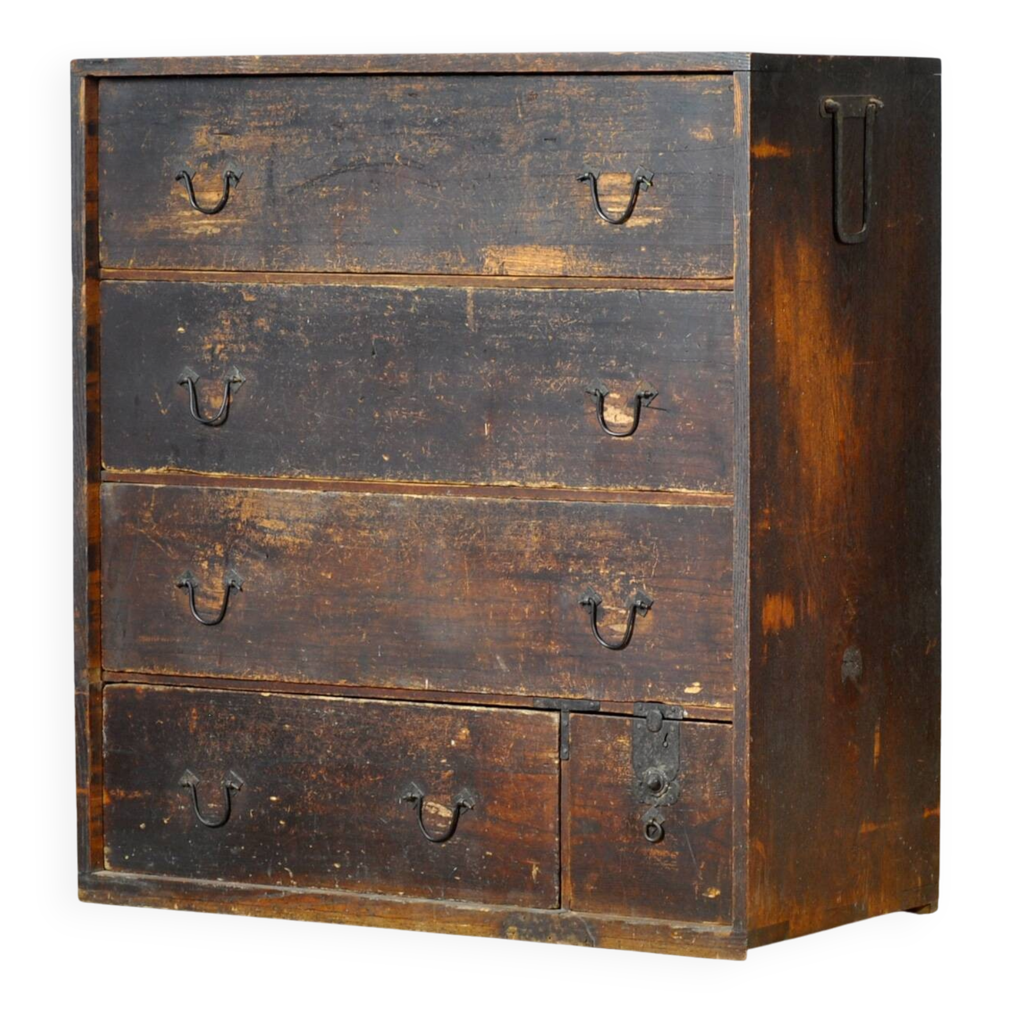 Japanese Tansu chest of drawers, circa 1870