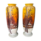 Pair of Art Nouveau vases