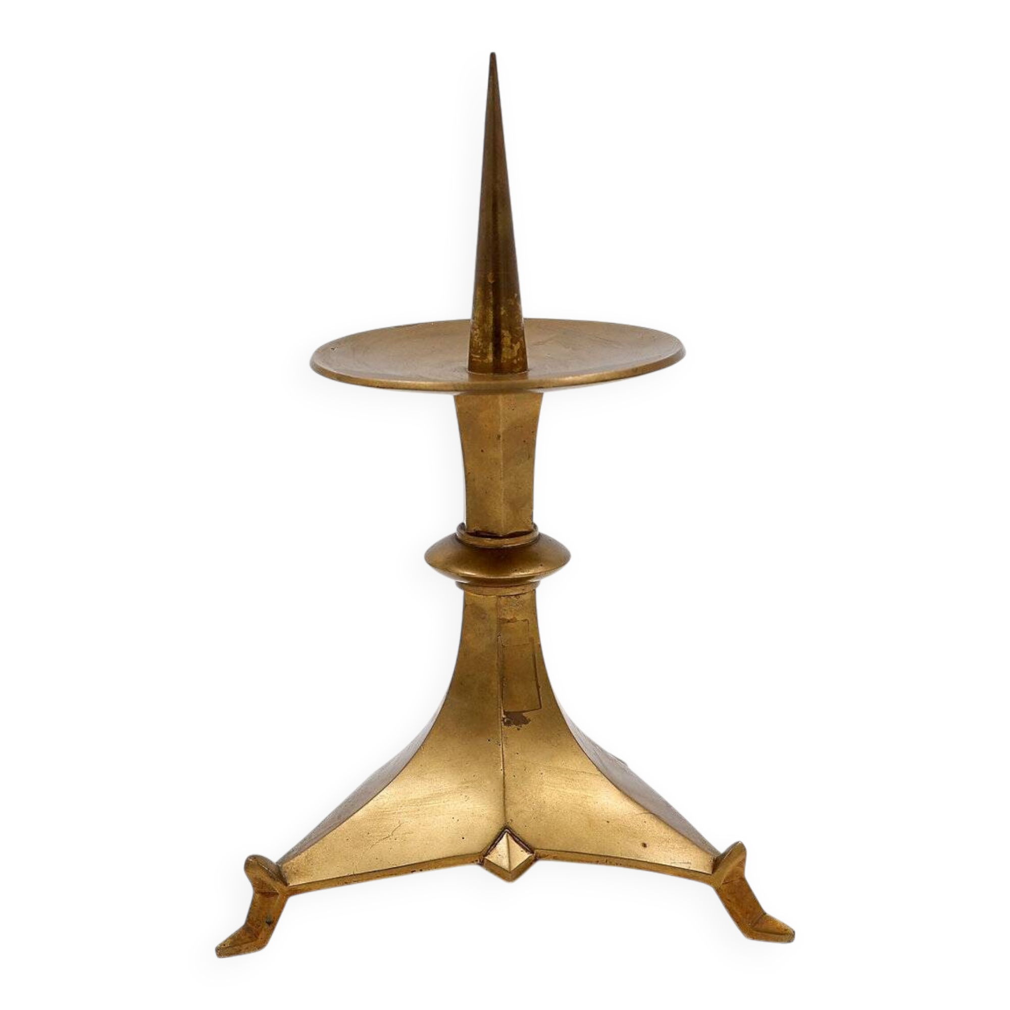 Bougeoir Art Déco en bronze doré, vers 1930