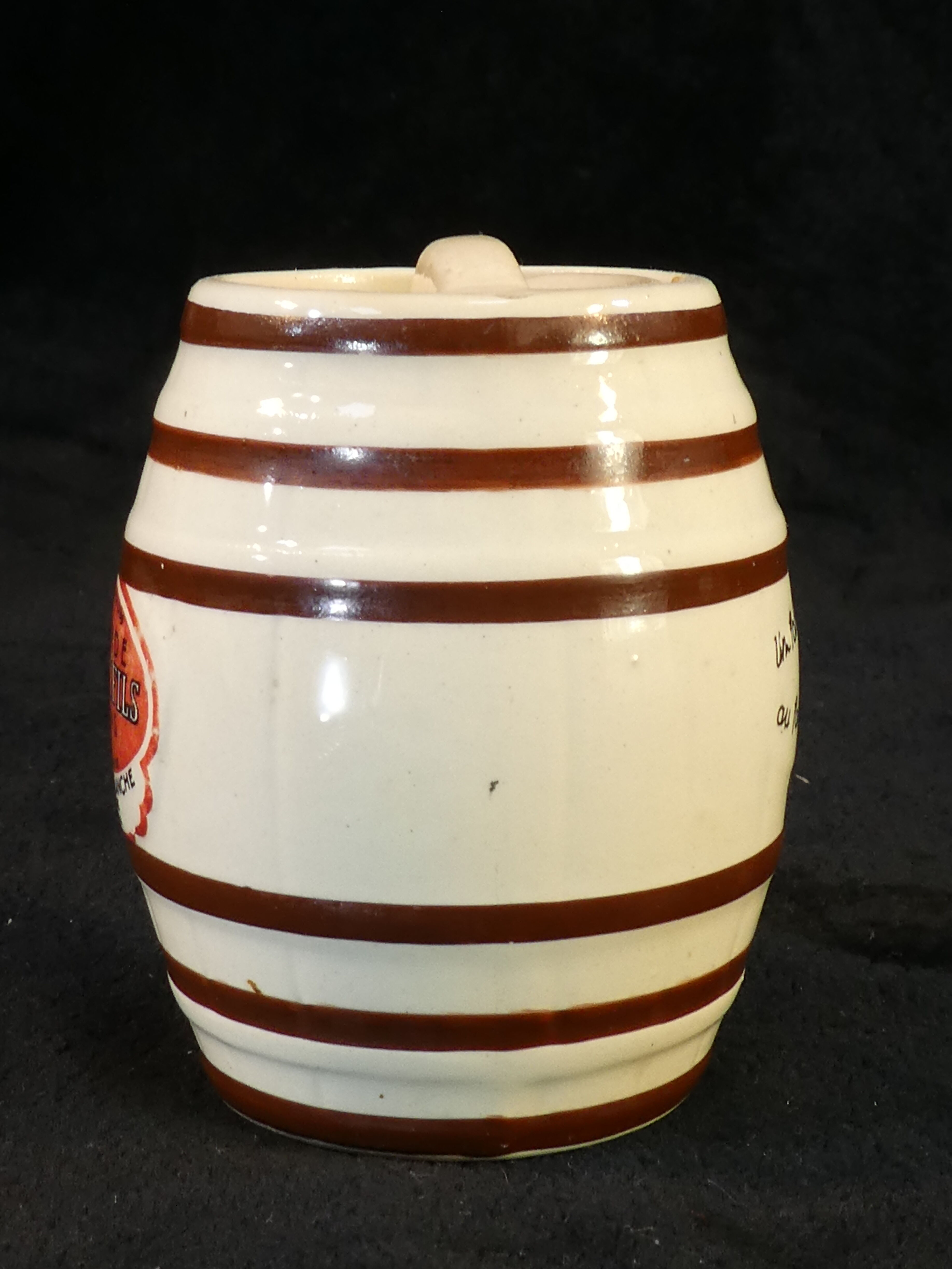 Advertising mustard maker dessaux fil in digoin sarreguemines faiences