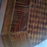Wood and glass serving tray