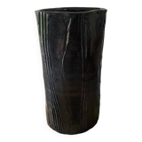 Signed stoneware vase