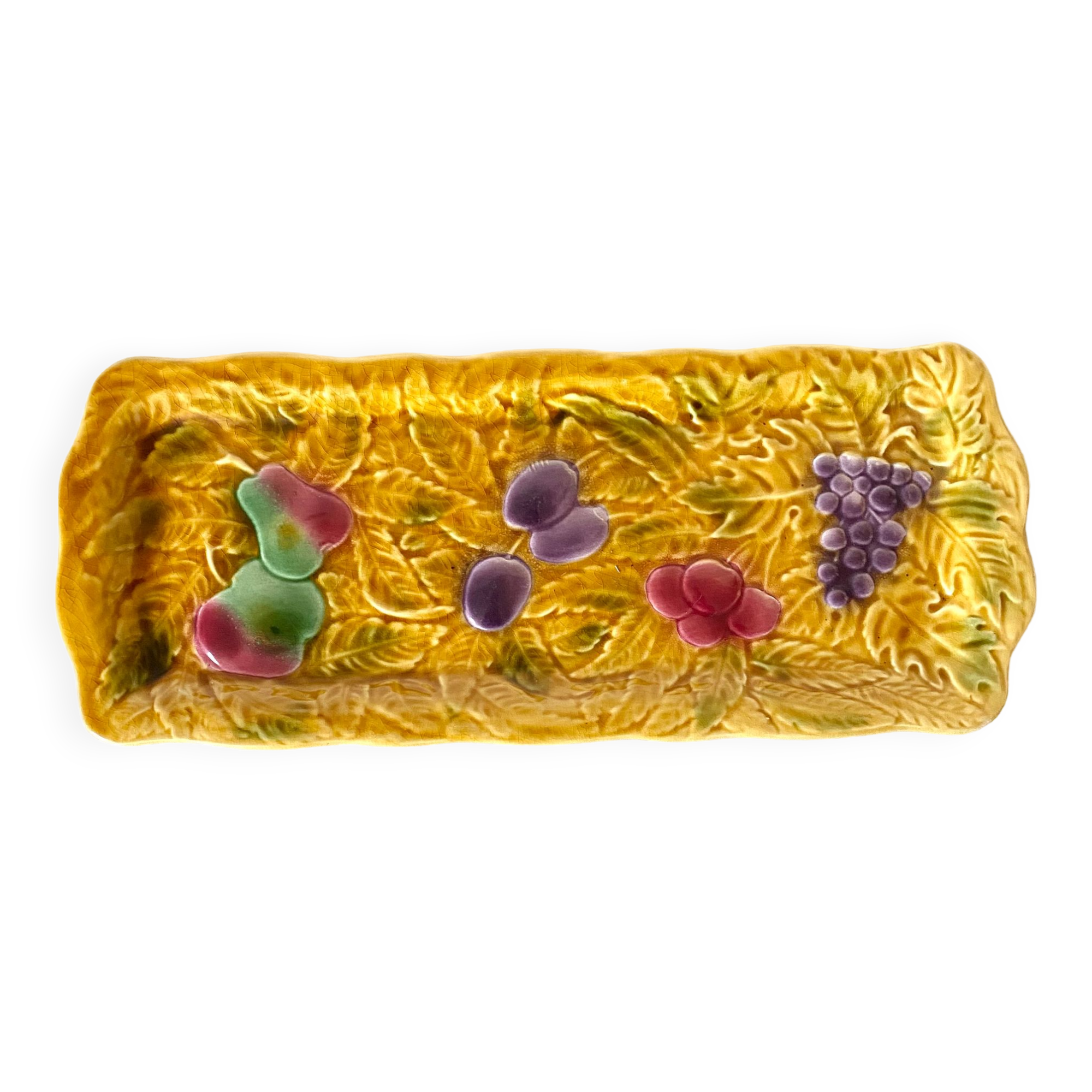 Sarreguemines barbotine cake dish