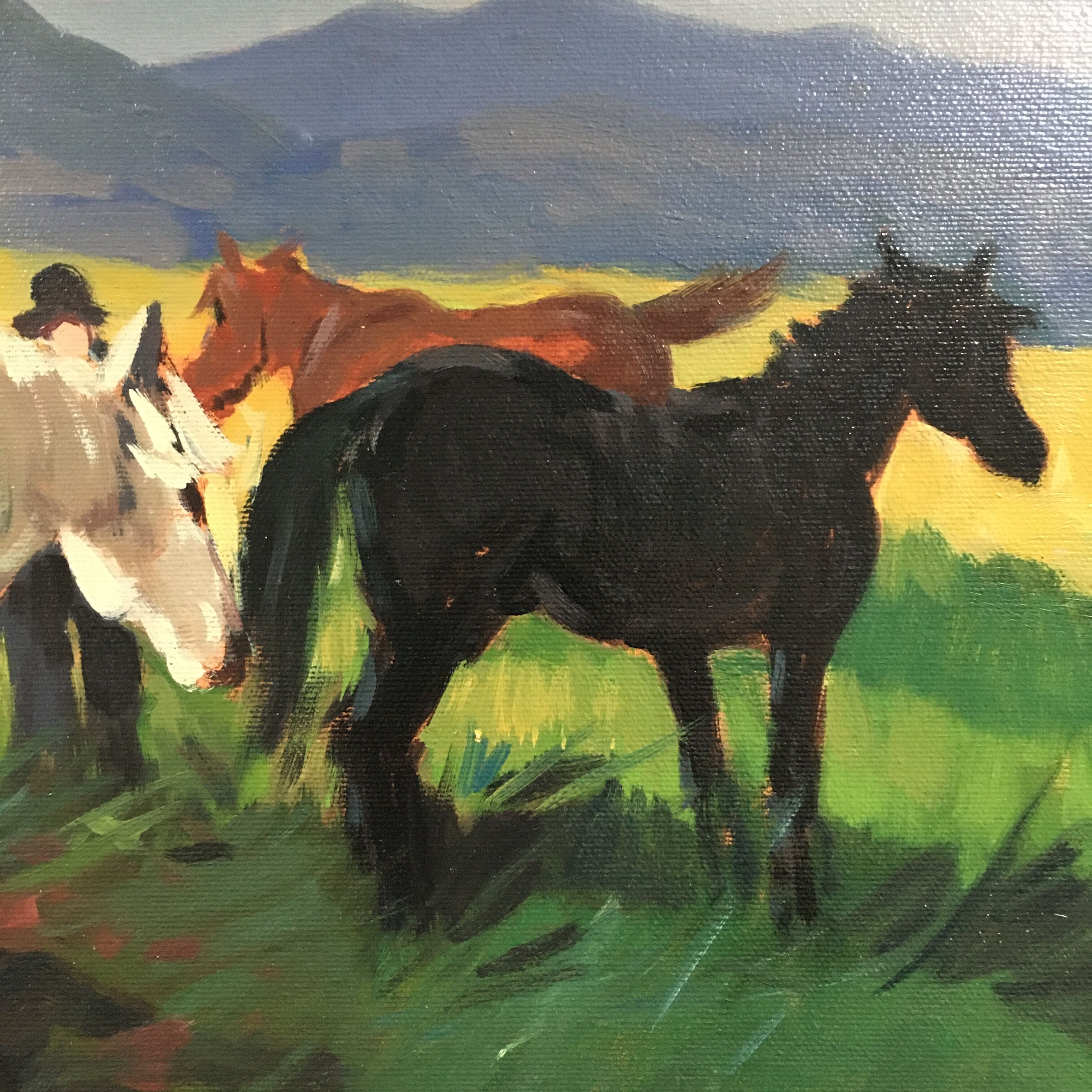 Wild Horses Painting