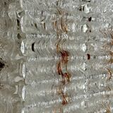 Set of four large wall lamps in murano glass elements by Poliarte. Italy 1970s