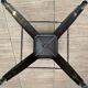 Set of 3 Tolix bar stools in raw (grey) varnished steel