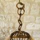 Large vintage pendant light in bamboo and rattan, circa 1960's