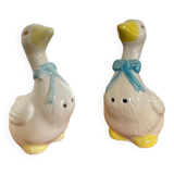 Set of 2 geese salt shakers