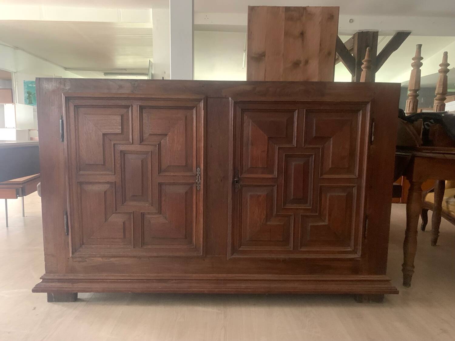 Solid oak sideboard, chest of drawers