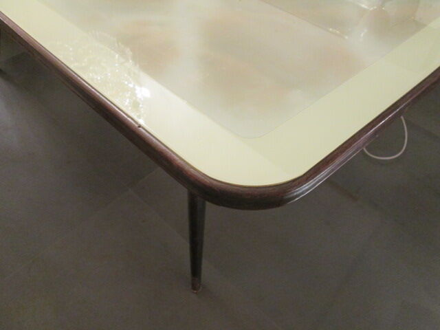 Table with glass top from the 70s