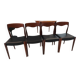 Set of 4 vintage Scandinavian teak chairs from the 1970s