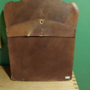 Vintage leather mirror
