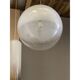 Contemporary Vanished White Sphere in Murano Glass Pendant Light