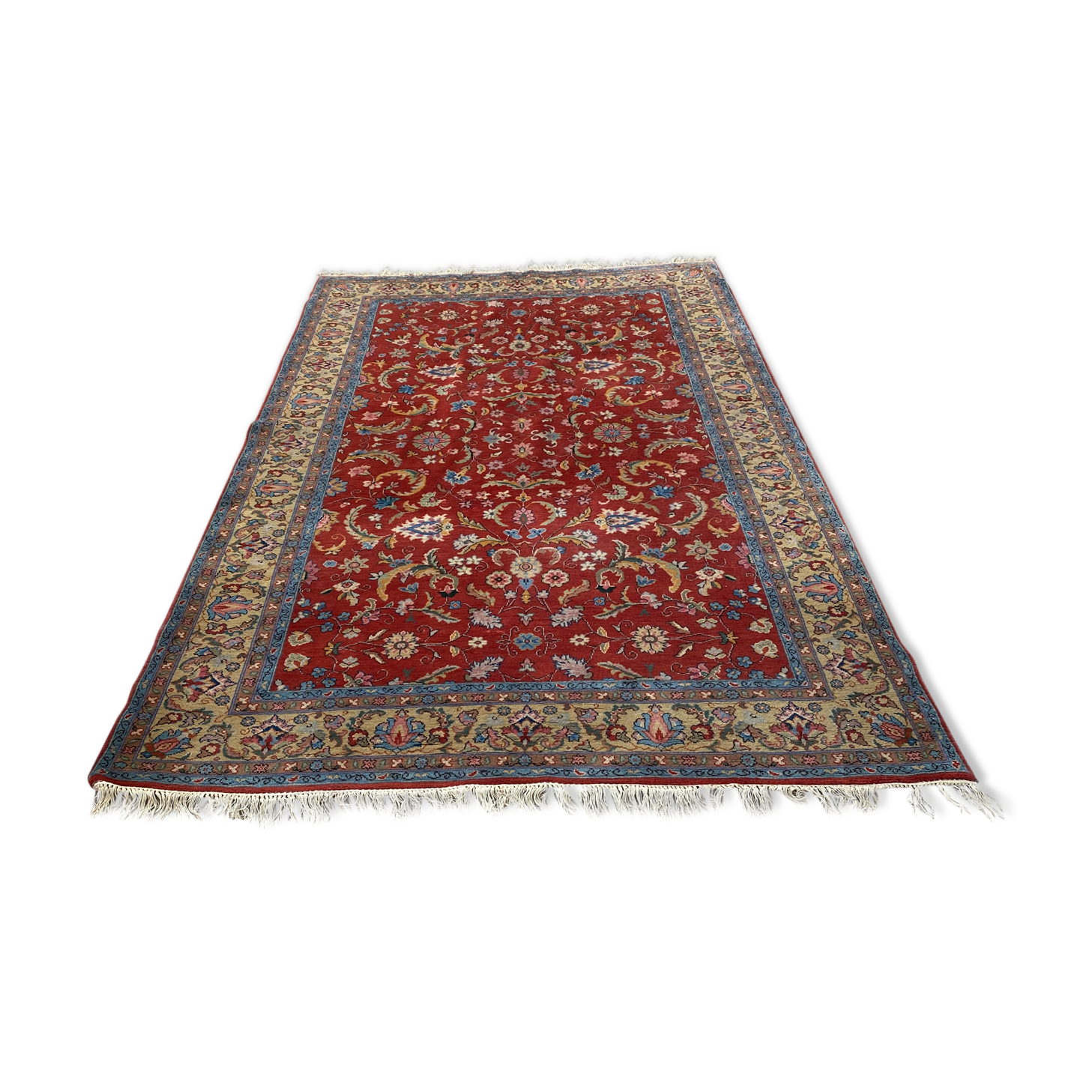 Old carpet decorated