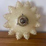 old art deco draped pendant lamp speckled opaline