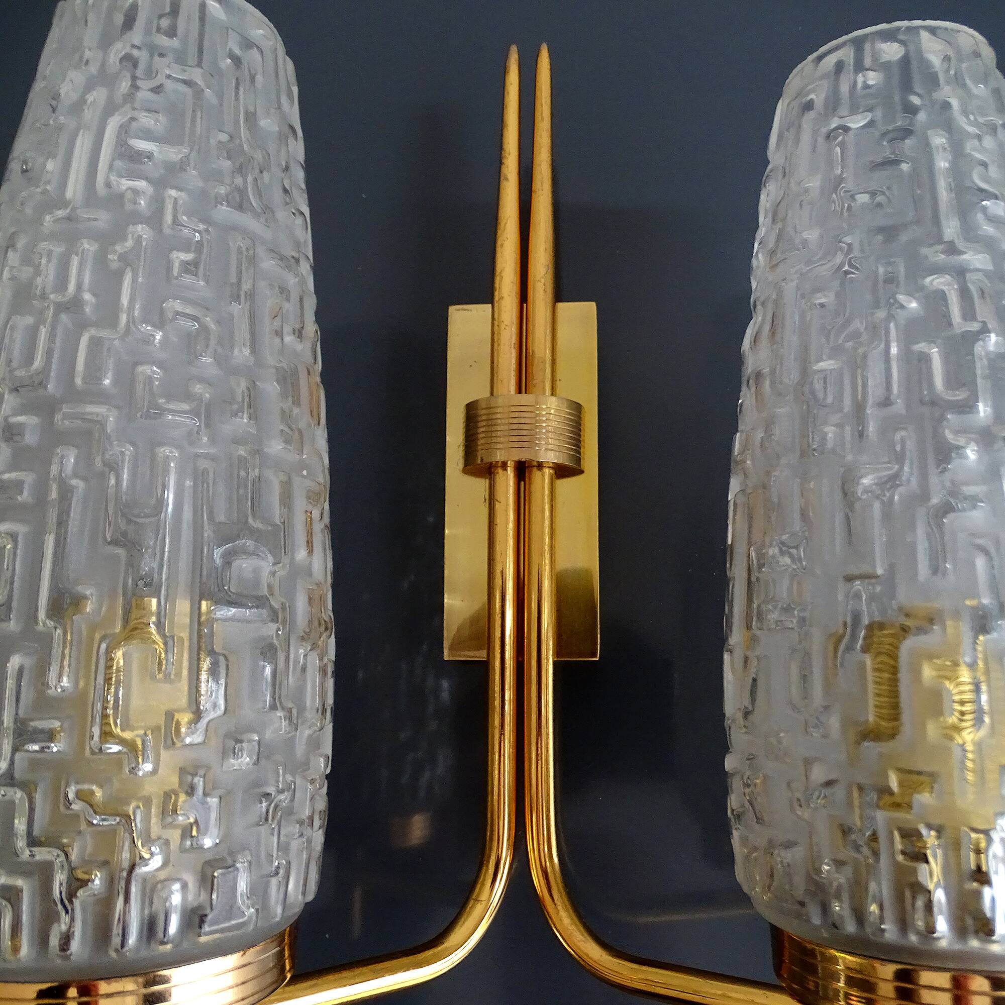 Vintage Glass Wall Light