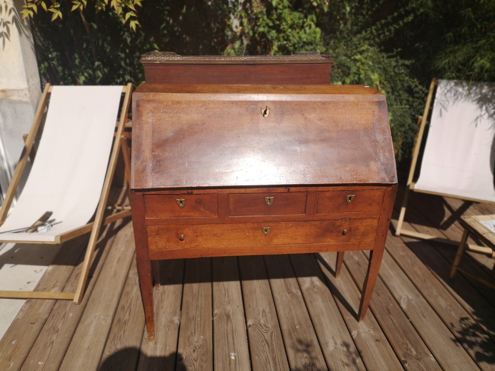 Slope writing desk executive board late 18th century