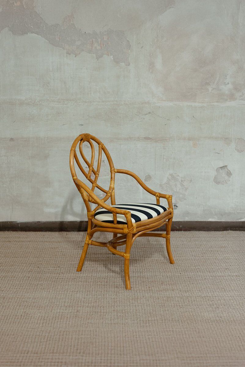Vintage bamboo chairs, 1970s, set of 6
