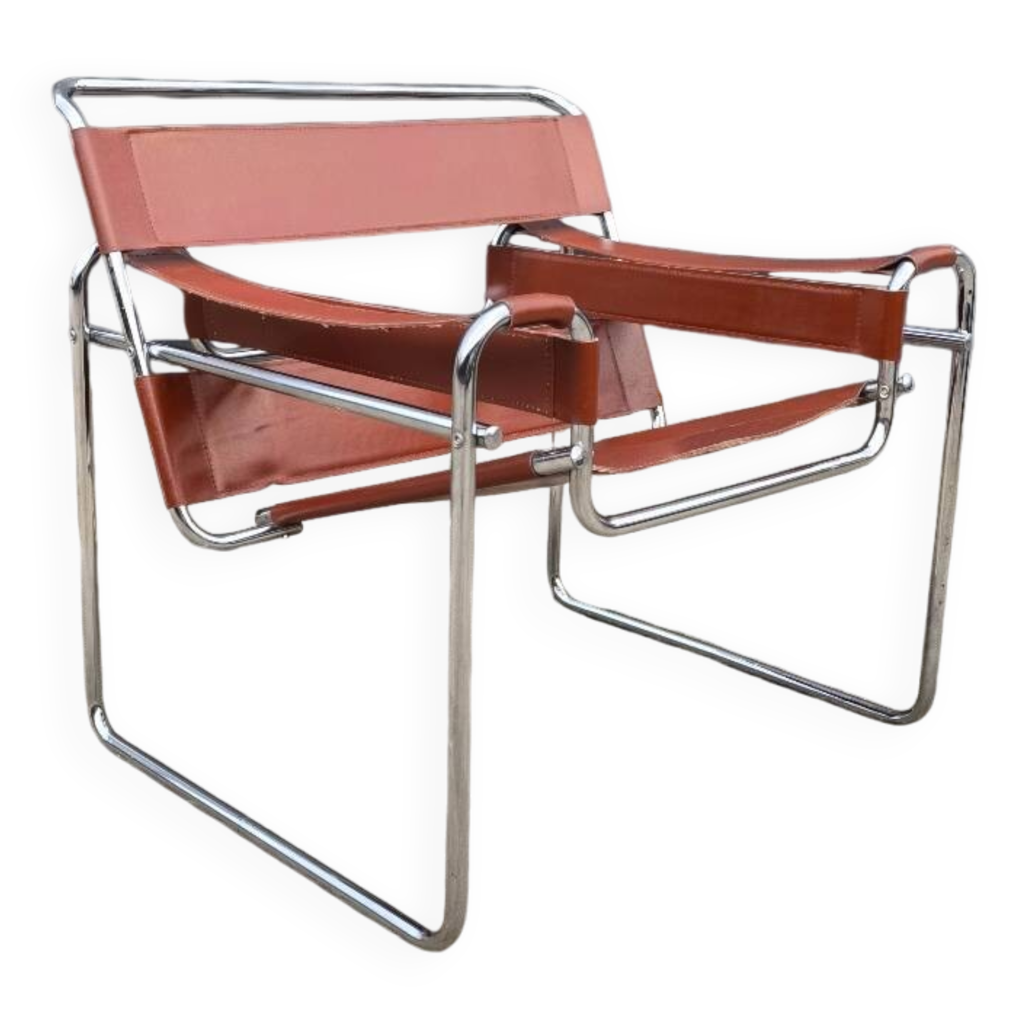 Fauteuil wassily B3 vintage par Marcel breuer