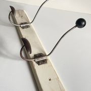 ANTIQUE SCHOOL COAT RACK White Wood
