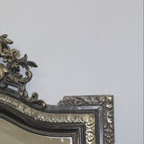 Miroir Napoléon III bois noirci