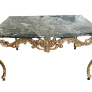 1960s marble and metal coffee table