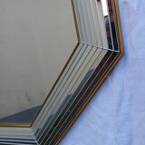 Belgian octagonal mirror "Deknudt Mirror" from the 80s