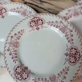 Flat plates Lunéville model Sébastopol With Lions of Faience