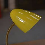 Yellow lacquered desk lamp, 1960s design