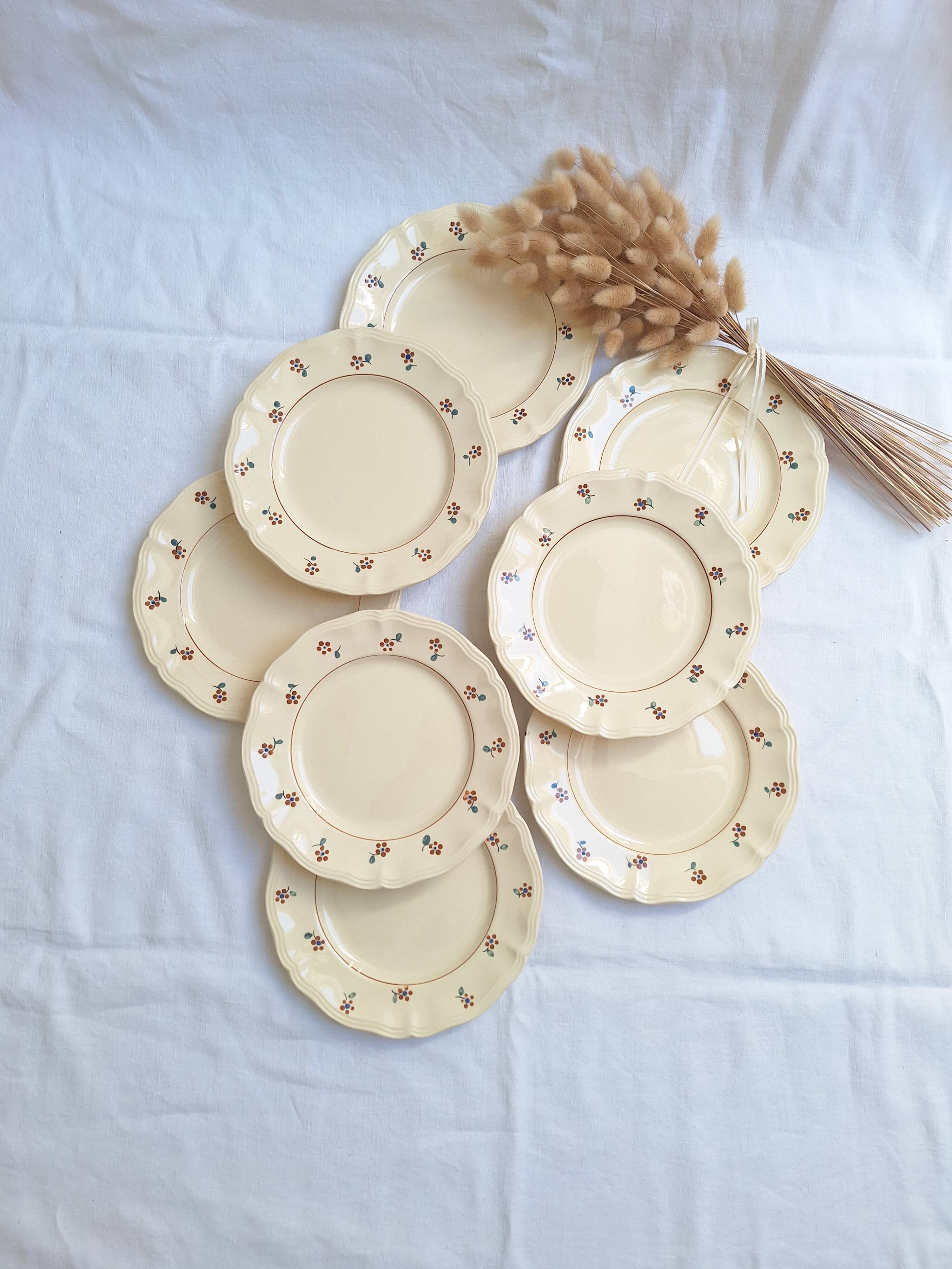 Dessert or starter plates Digoin Sarreguemines