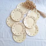 Dessert or starter plates Digoin Sarreguemines