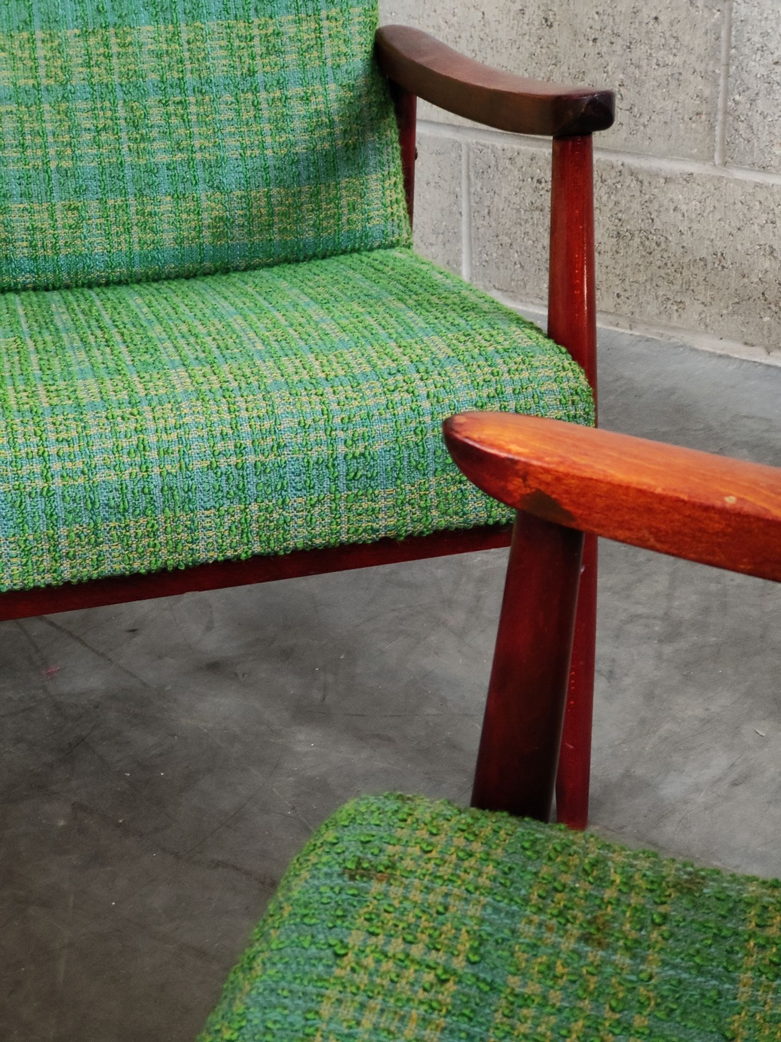 Pair of green armchairs by Jiri Jiroutek for Interier Praha 1960