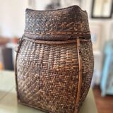 Ancien panier en rotin Laotien