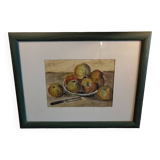 Still life with apples