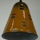 Vintage green and yellow enamel pendant light in good condition