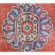 Vintage Turkish handmade wool cotton red runner 65x315