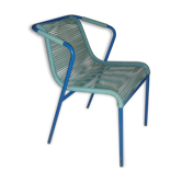 Fauteuil scoubidou turquoise