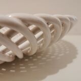 Vintage fruit dish ceramic braided 60s