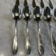 Set of 12 tablespoons. Art Deco. Silver-plated metal.