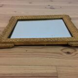 Napoleon III style mirror 43x37 cm, gilded