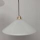Pair of opaline pendant lights