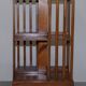 Edwardian revolving library in burl walnut with Sheraton inlay circa 1900