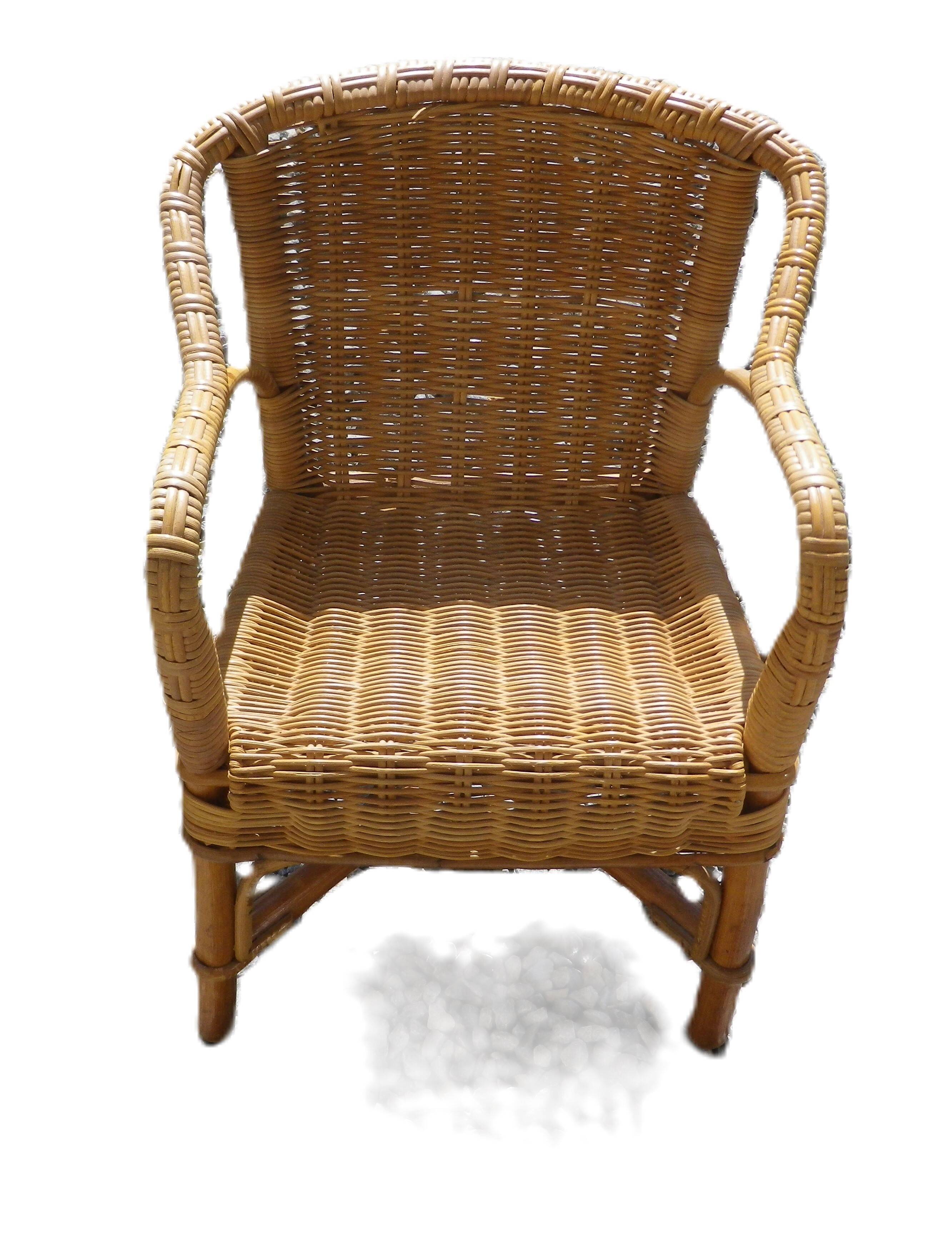 children's rattan armchair