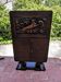 Vintage Art Deco carved bar cabinet