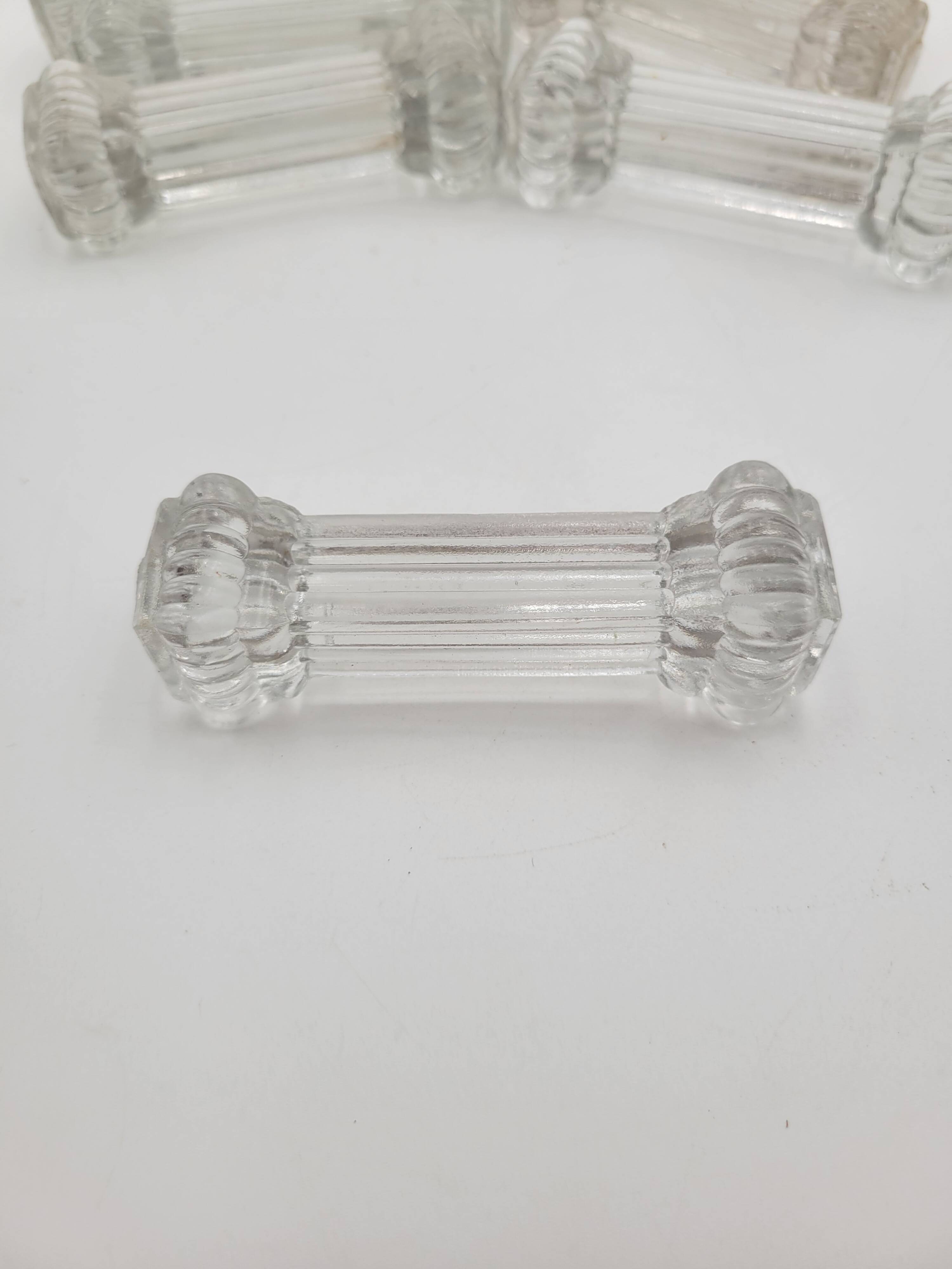 12 Antique glass knife holders