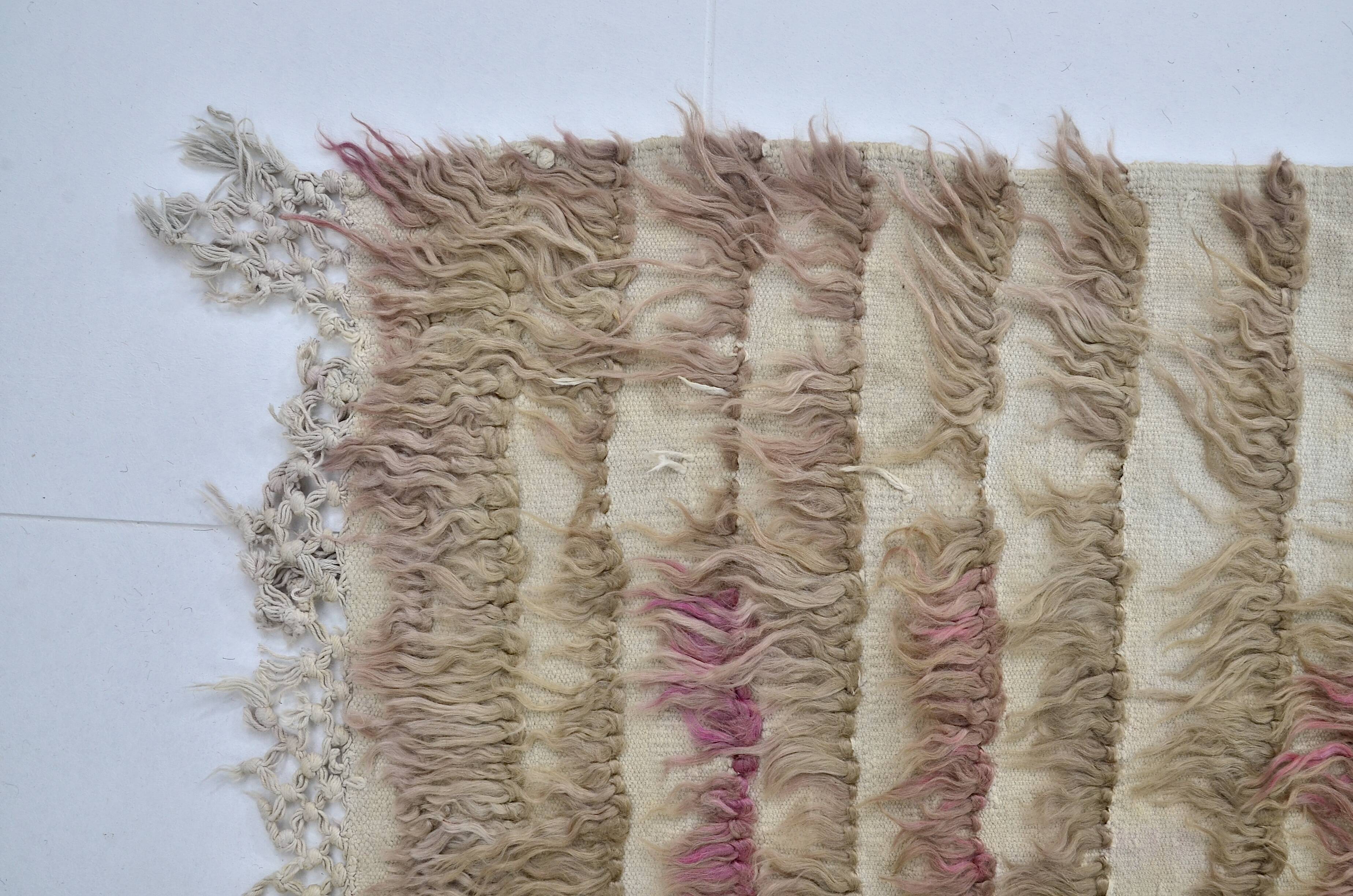Vintage Anatolian Angora Wool Rug sku 3076