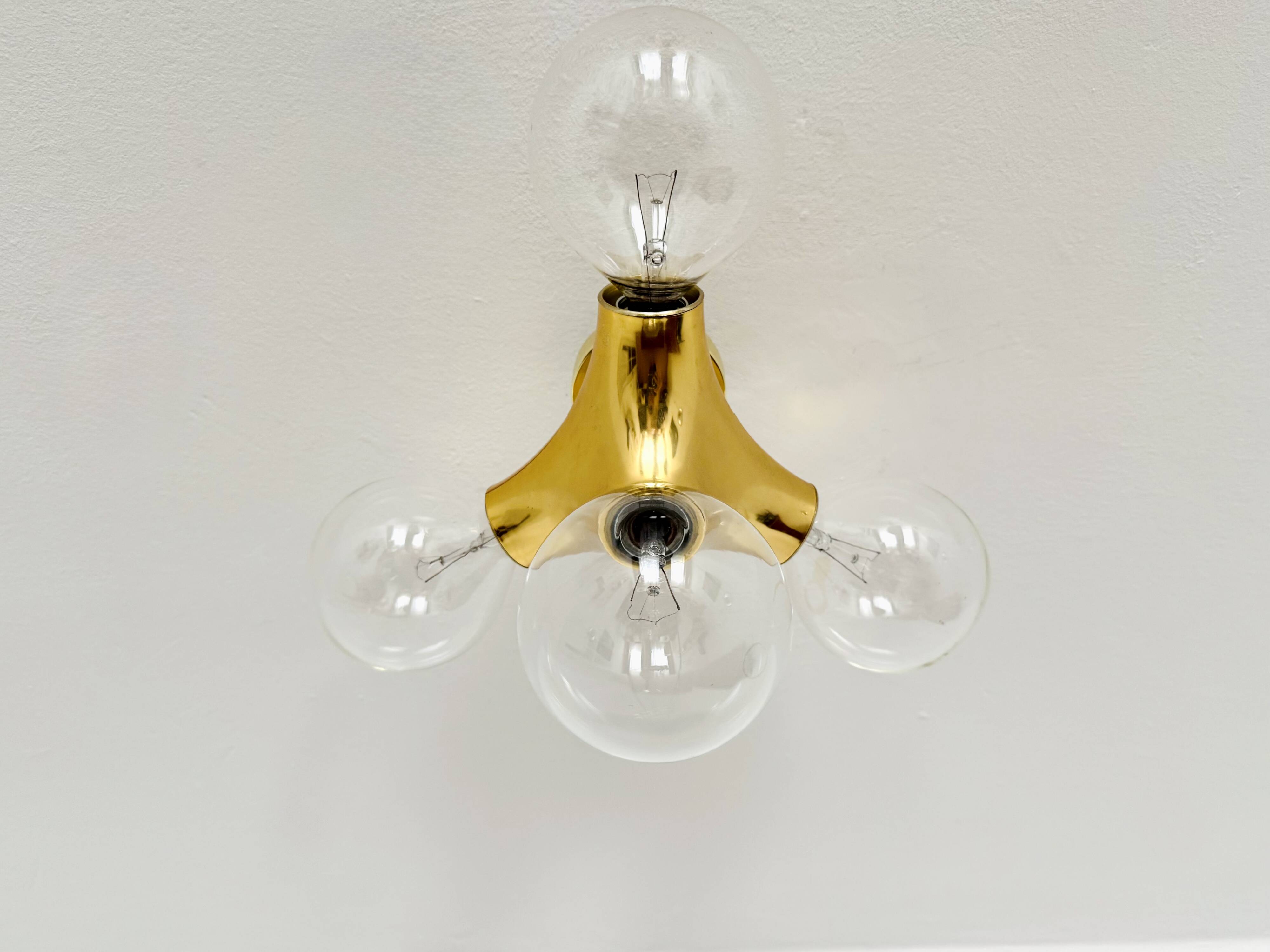 1 des 2 lampes encastrées Sputnik Gemini par Gebrüder Cosack
