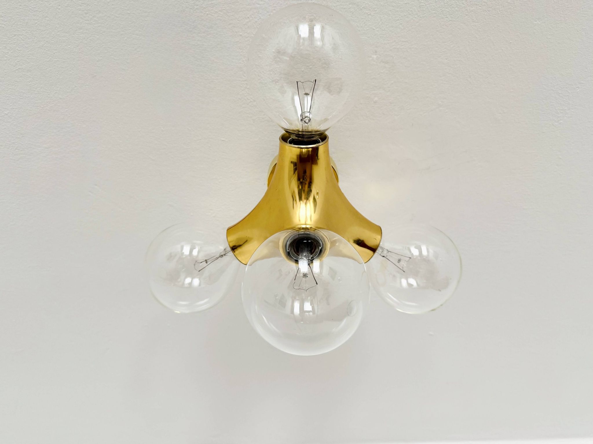 1 of 2 Sputnik Gemini Flush Lamps by Gebrüder Cosack