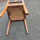 4 anciennes chaises cannée en bois
